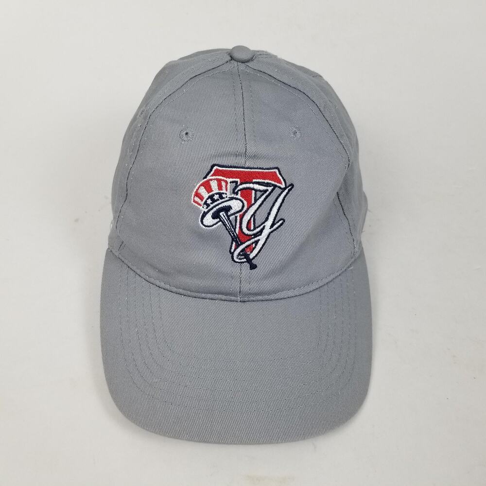 Tampa Yankees Hat Cap Strap Back Mens One Size Gray MILB Baseball Embroidered